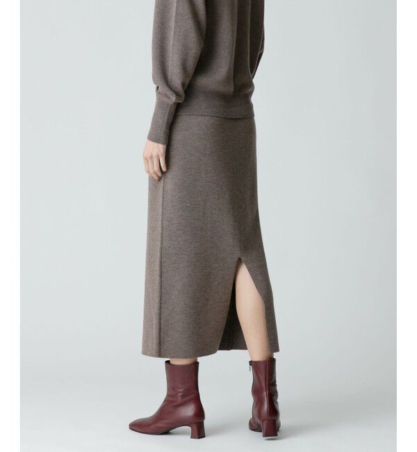 allureville「【セットアップ対応商品】ウールスムースタイトスカート」|スカート|