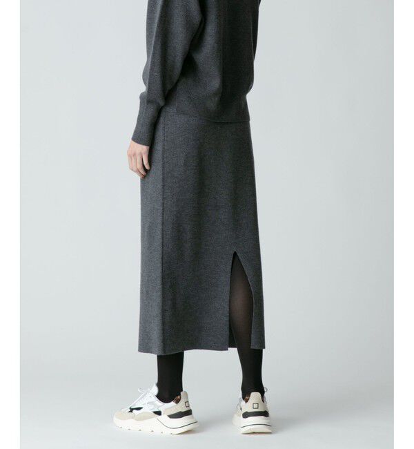 allureville「【セットアップ対応商品】ウールスムースタイトスカート」|スカート|