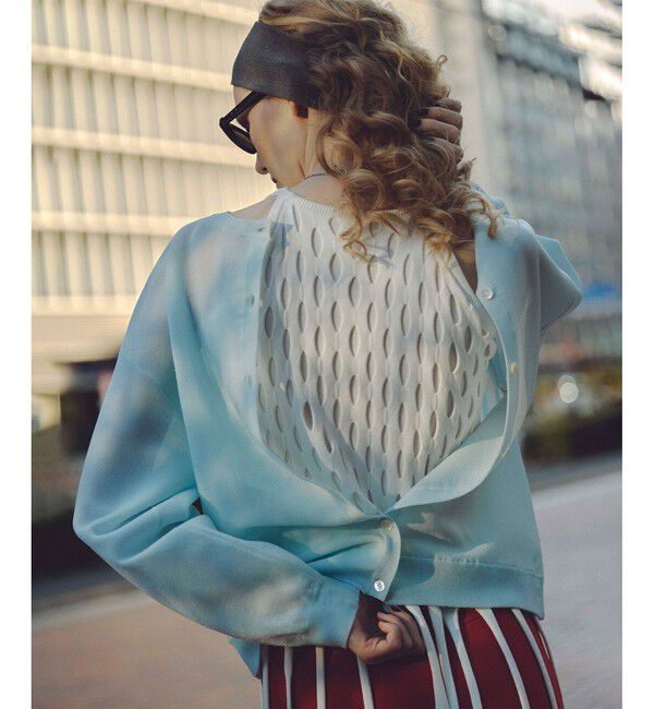 allureville「スポンディッシュシアー2WAYプルオーバー」|ニット・セーター|