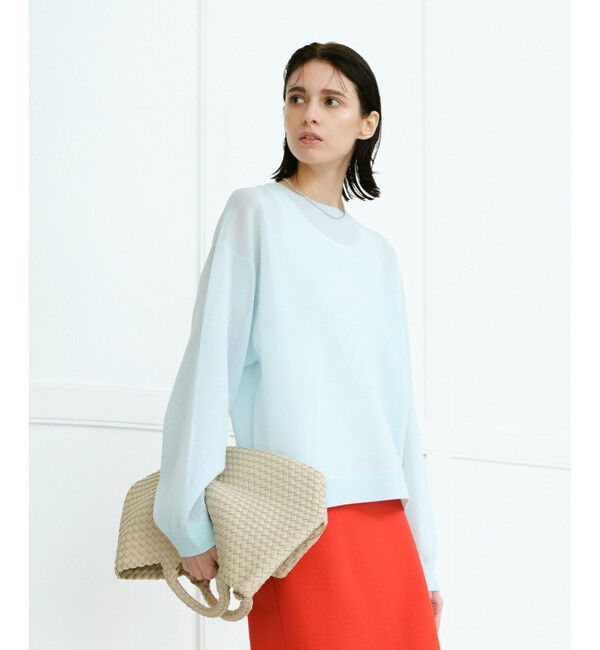 allureville「スポンディッシュシアー2WAYプルオーバー」|ニット・セーター|