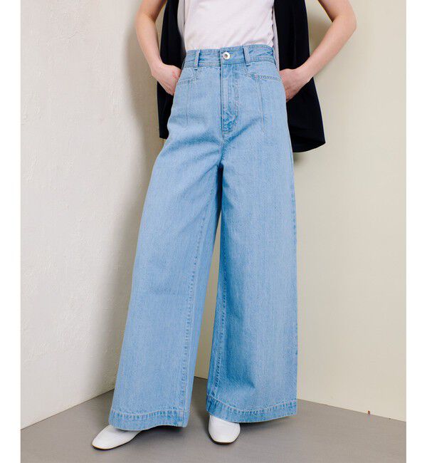 allureville「バギーデニム」|デニム|ライトブルー