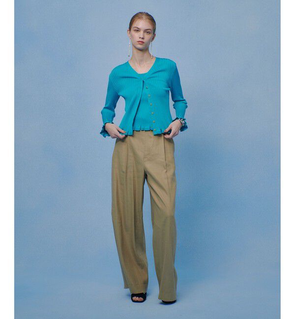 LOULOU WILLOUGHBY「【LOULOU WILLOUGHBY】NALYA リネンストレッチワイドパンツ」|その他|