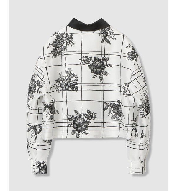 LOULOU WILLOUGHBY「【LOULOU WILLOUGHBY】SILK COフラワーチェックシャツブラウス」|シャツ・ブラウス|