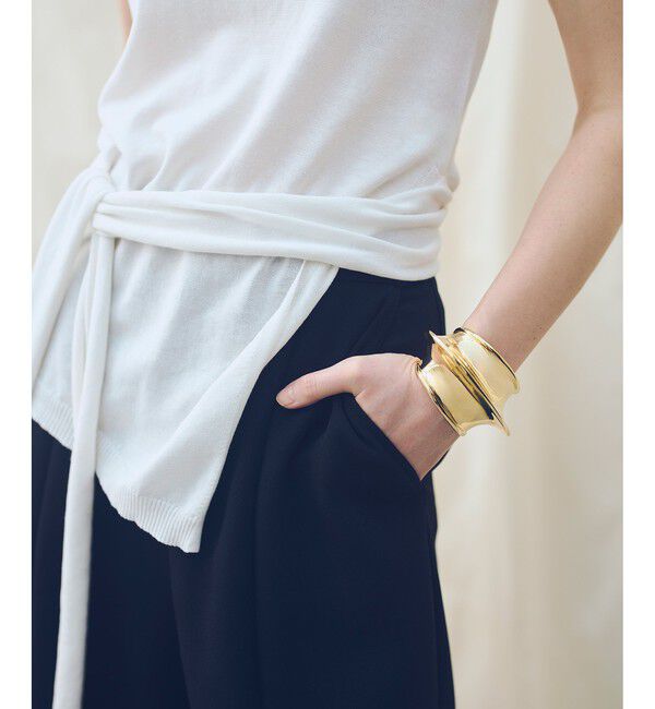 allureville「【ATELIER Line】コットンシルクリネンタンクトップ」|ニット・セーター|