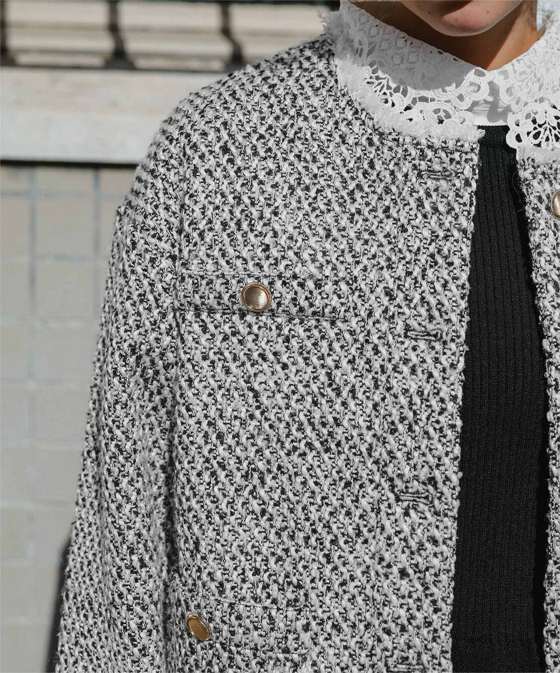 titivate「ツイードジャケット」|ノーカラージャケット|