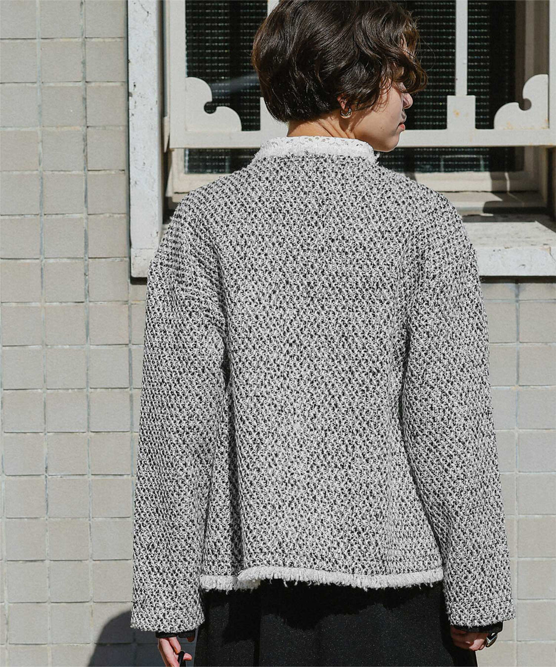 titivate「ツイードジャケット」|ノーカラージャケット|