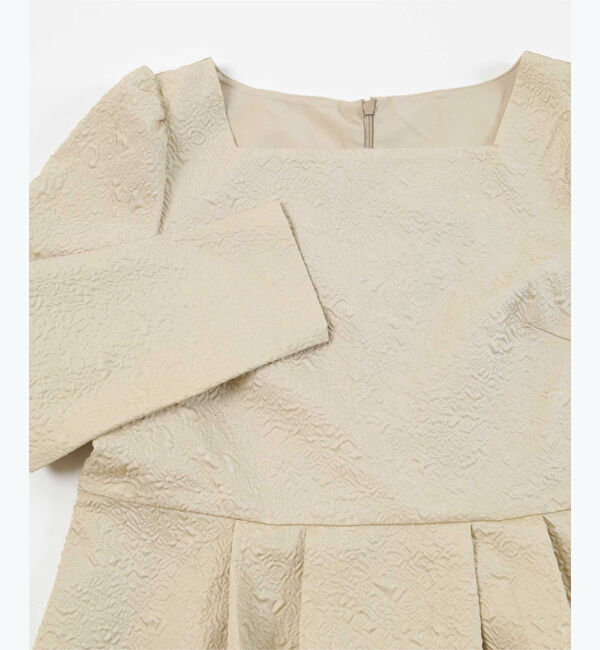 ur's「【星玲奈さんコラボアイテム】ふくれジャガードティアードペプラムトップス」|Tシャツ・カットソー|