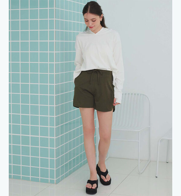 SEA DRESS「フード付トップスラッシュガードセットアップ」|ビキニ|