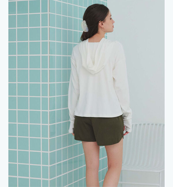 SEA DRESS「フード付トップスラッシュガードセットアップ」|ビキニ|