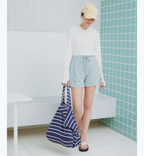 SEA DRESS「フード付トップスラッシュガードセットアップ」|ビキニ|