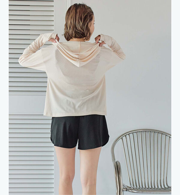 SEA DRESS「フード付トップスラッシュガードセットアップ」|ビキニ|