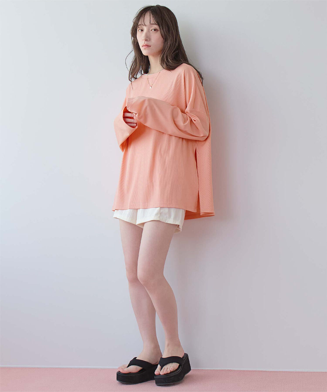 SEA DRESS「サイドスリットトップス/ラッシュガード」|ビキニトップス|