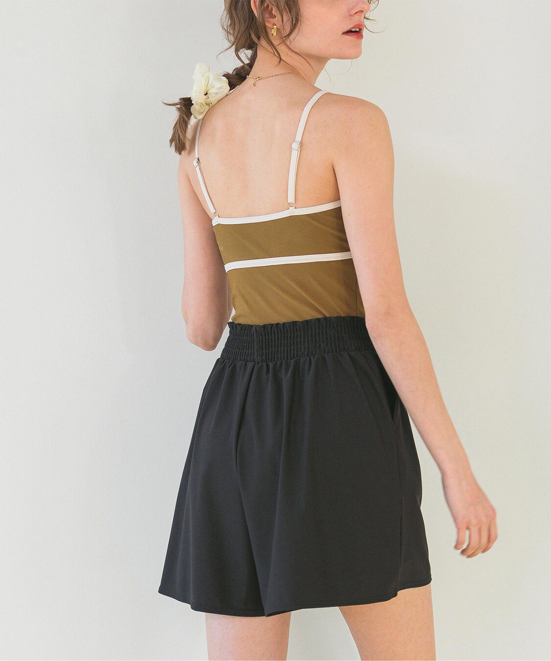 SEA DRESS「ウエストギャザーサスティナブルショートパンツ/水着」|ビキニ|