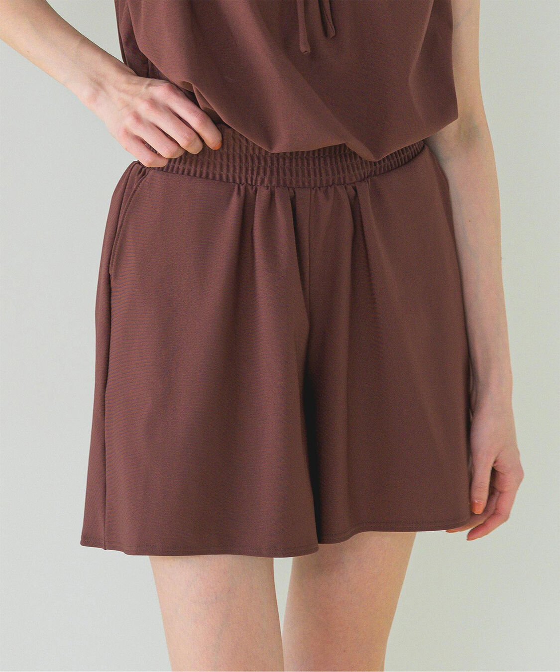 SEA DRESS「ウエストギャザーサスティナブルショートパンツ/水着」|ビキニ|