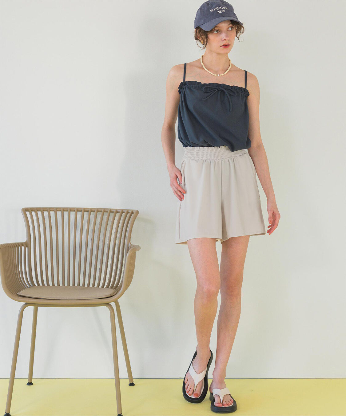 SEA DRESS「ウエストギャザーサスティナブルショートパンツ/水着」|ビキニ|