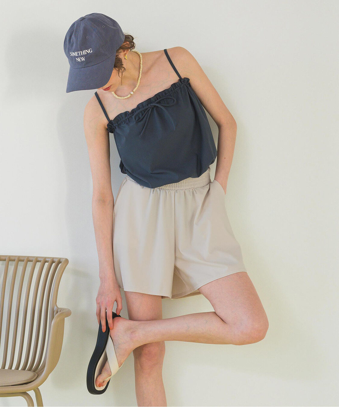 SEA DRESS「ウエストギャザーサスティナブルショートパンツ/水着」|ビキニ|