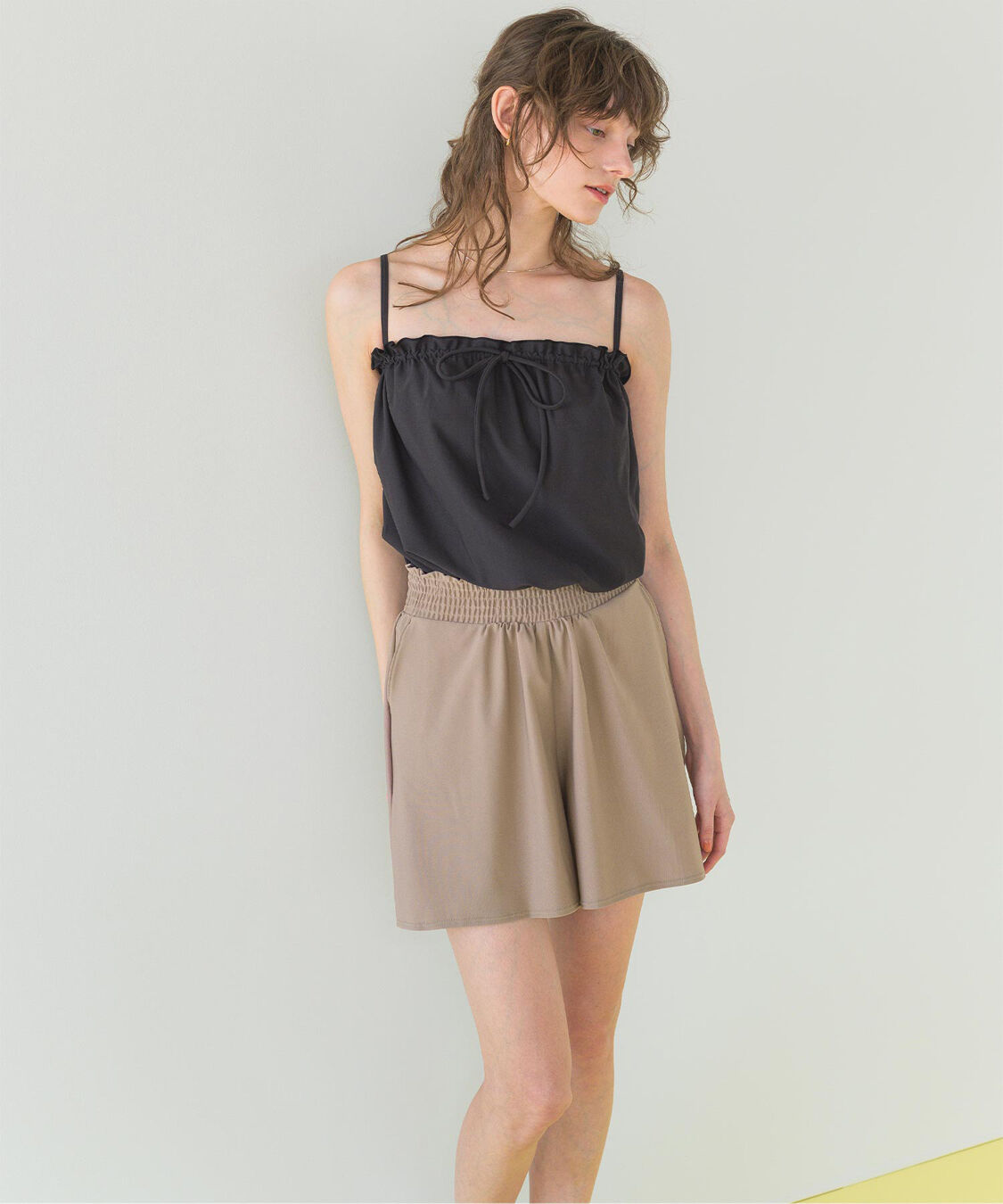 SEA DRESS「ウエストギャザーサスティナブルショートパンツ/水着」|ビキニ|