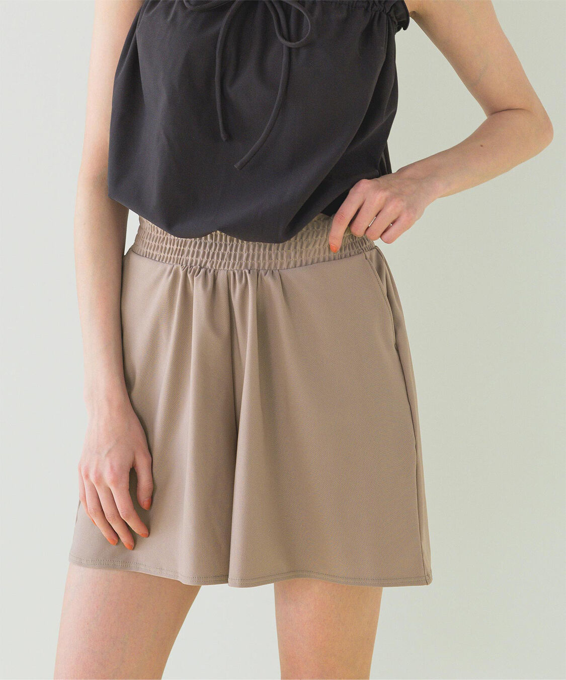 SEA DRESS「ウエストギャザーサスティナブルショートパンツ/水着」|ビキニ|