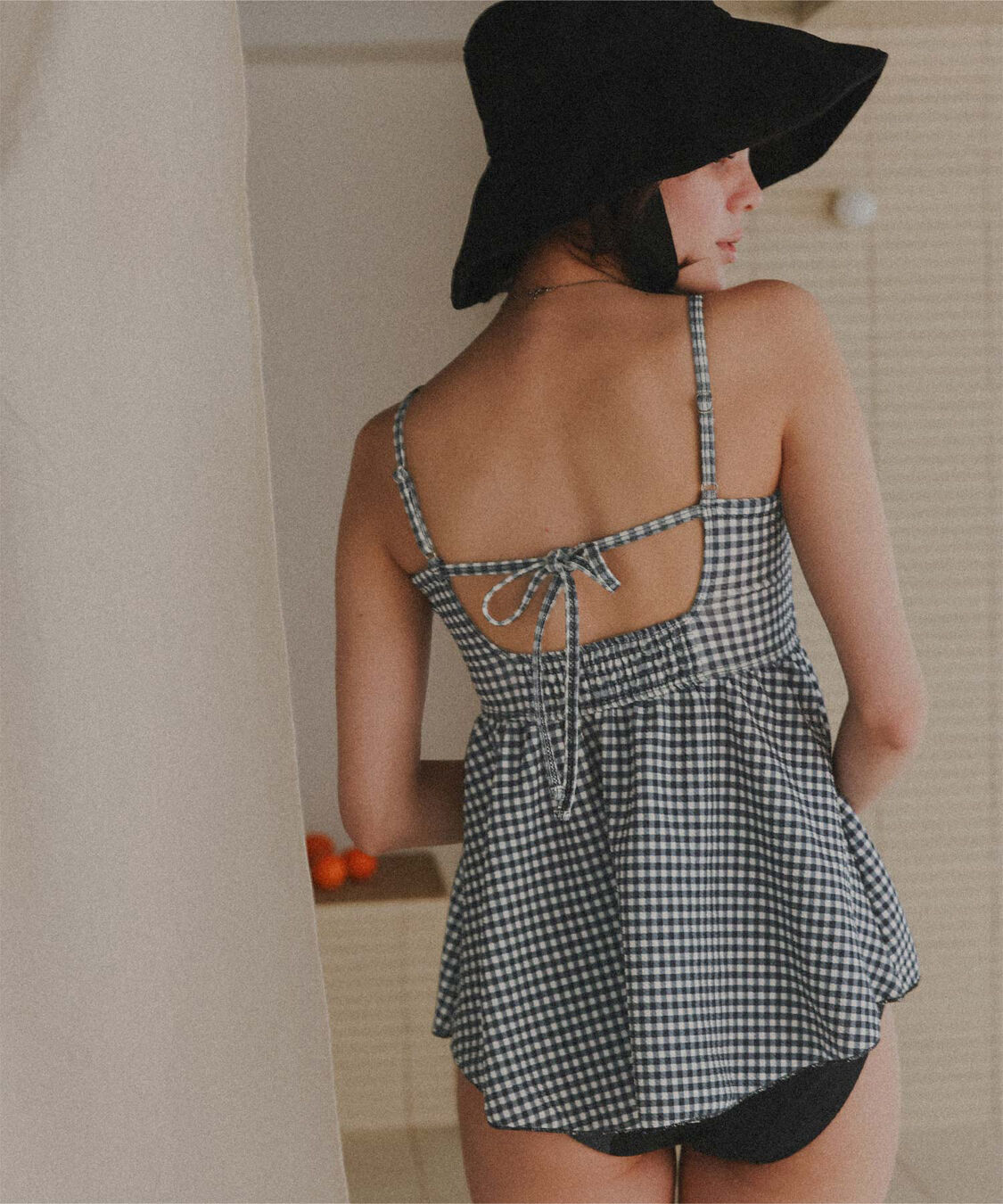 titivate「ペプラムギャザーデザインビスチェビキニ」|ビキニ|