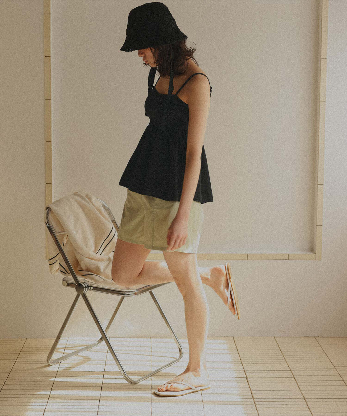 titivate「ペプラムギャザーデザインビスチェビキニ」|ビキニ|