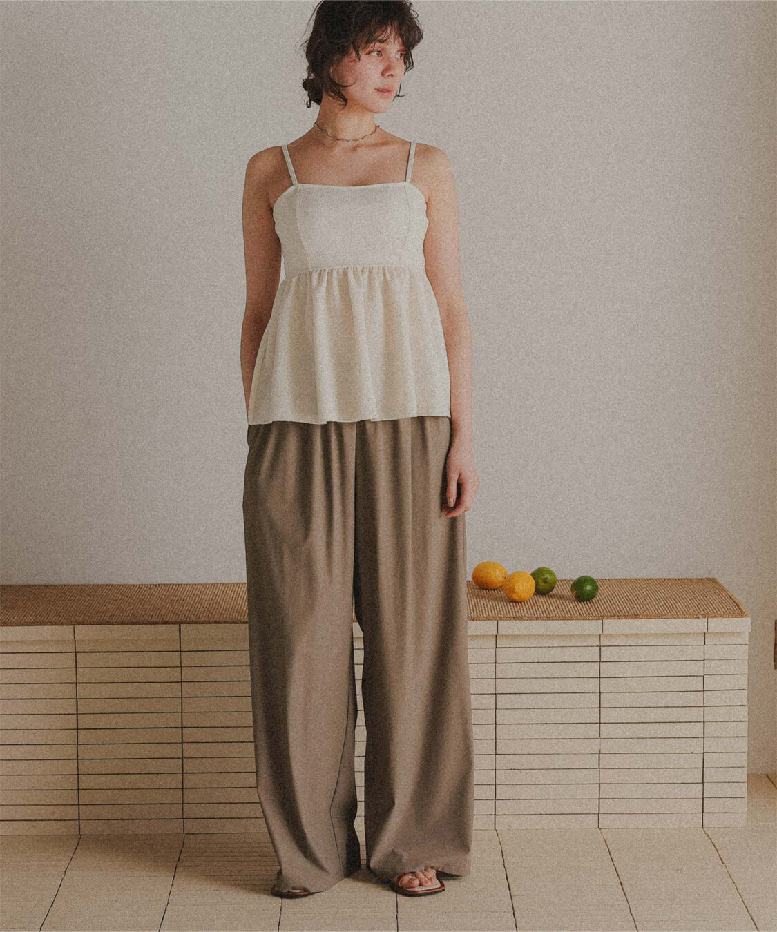 titivate「ペプラムギャザーデザインビスチェビキニ」|ビキニ|