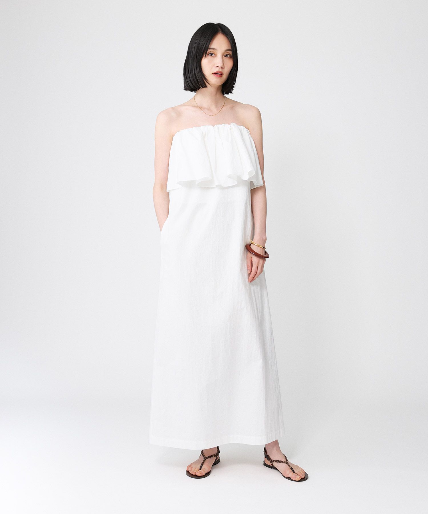 BABYLONE「【柳橋唯さんコラボアイテム】マルチWAYキャミワンピース」|ワンピース|ｵﾌﾎﾜｲﾄ