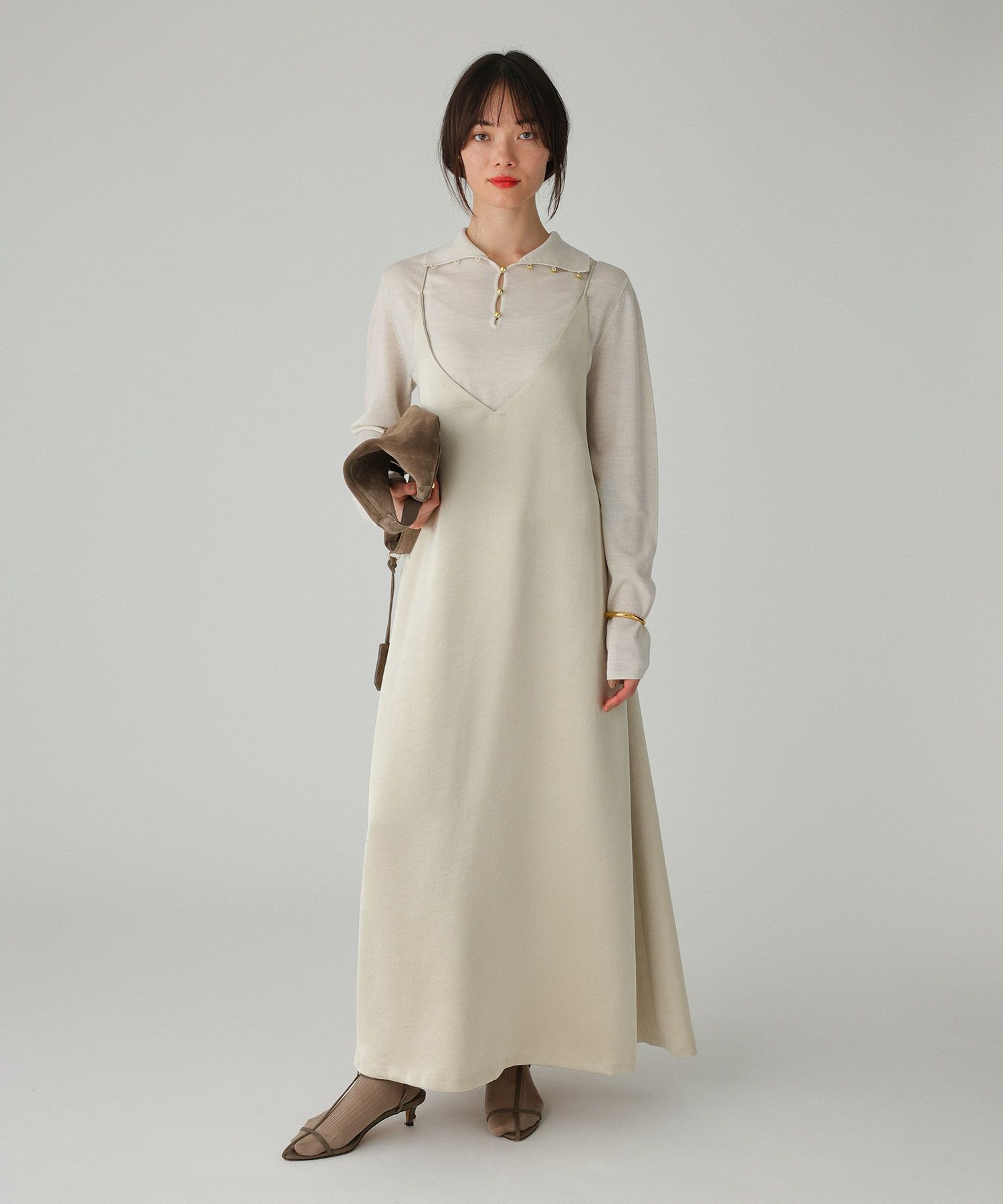 BABYLONE「サテンキャミワンピース」|ワンピース|