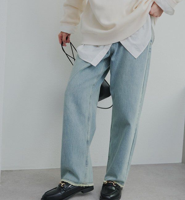  「《リバイバル》【低身長/高身長対応】タテストレッチ足長デニムパンツ」|その他|