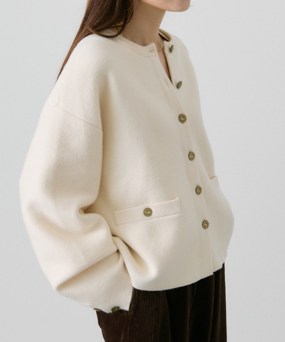  「【新色登場/リバイバル】ミラノリブニットカーディガン」|ニット・セーター|