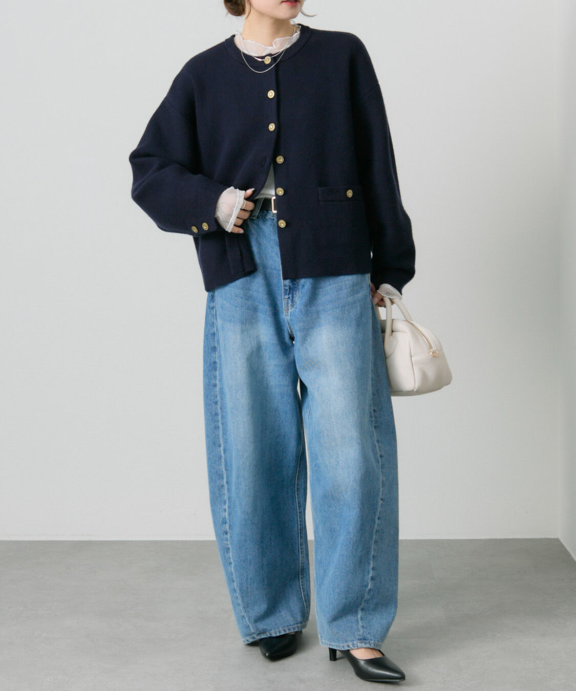  「【新色登場/リバイバル】ミラノリブニットカーディガン」|ニット・セーター|