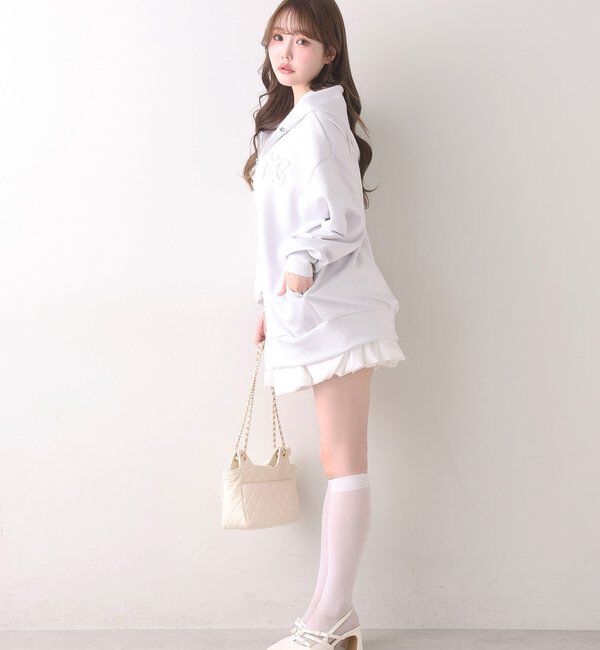  「ロゴグリッターパーカー」|プルオーバー|