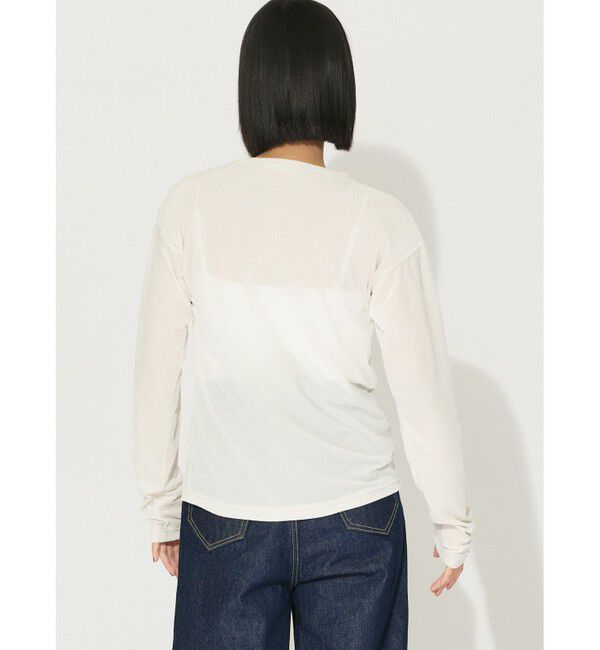 MIDIUMISOLID「MIDIUMISOLID for Ladies シアーベロアプルオーバー」|Tシャツ・カットソー|