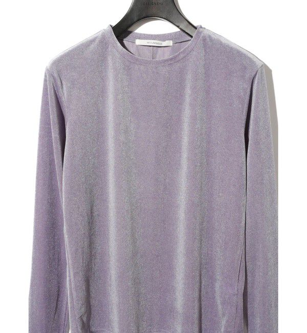 MIDIUMISOLID「MIDIUMISOLID for Ladies シアーベロアプルオーバー」|Tシャツ・カットソー|