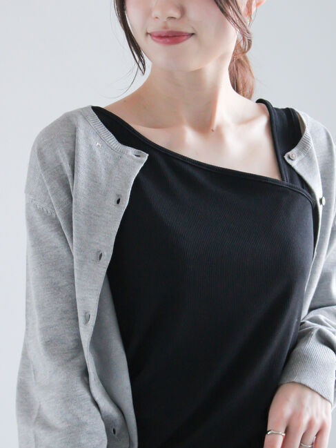 Te chichi「前後2WAYタンクトップ」|Tシャツ・カットソー|ブラック