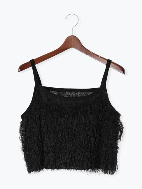 Te chichi TERRASSE「フリンジビスチェ」|その他|ブラック