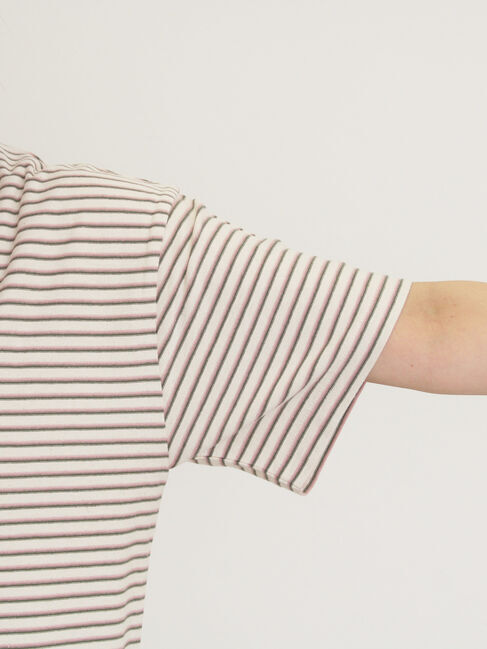 Samansa Mos2「カス残しマルチボーダーTシャツ」|Tシャツ・カットソー|