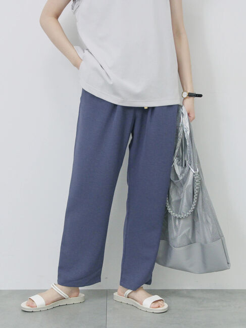 Samansa Mos2 blue「【接触冷感】マルチスタイルイージーパンツ」|その他|