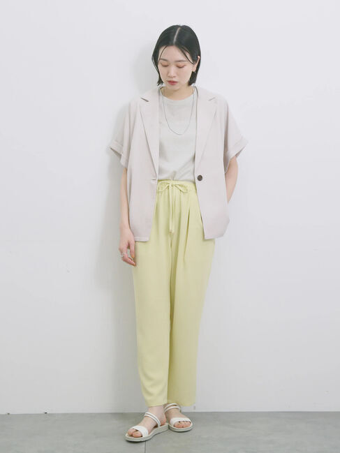 Samansa Mos2 blue「【接触冷感】マルチスタイルイージーパンツ」|その他|