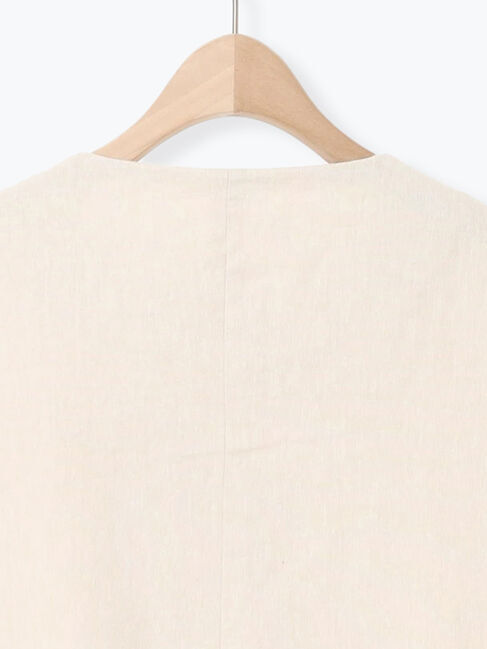 Samansa Mos2「【Cross&times;Linen】クルーネックジャケット」|その他|