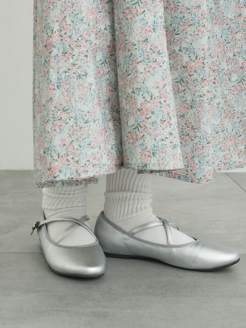 Samansa Mos2「クロスストラップバレエシューズ」|ビジネス・ドレスシューズ|