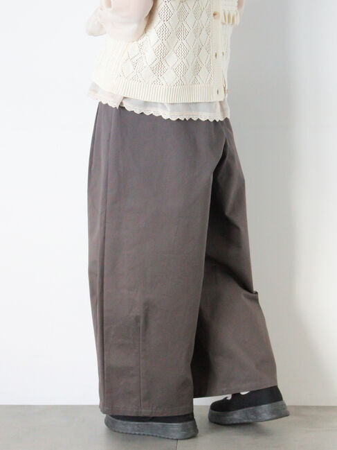 Samansa Mos2「【M/Lサイズ】タックワイドパンツ」|その他|