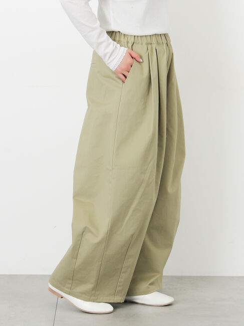 Samansa Mos2「【M/Lサイズ】タックワイドパンツ」|その他|