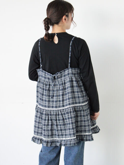 Samansa Mos2「はしごレースティアードキャミチュニック」|シャツ・ブラウス|