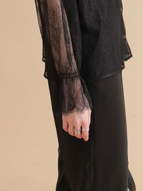 sm2rhythm「レースボウタイブラウス」|シャツ・ブラウス|