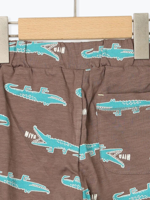 Samansa Mos2 Lagom「【吸水速乾】ワニ柄スラブカットパンツ」|その他|