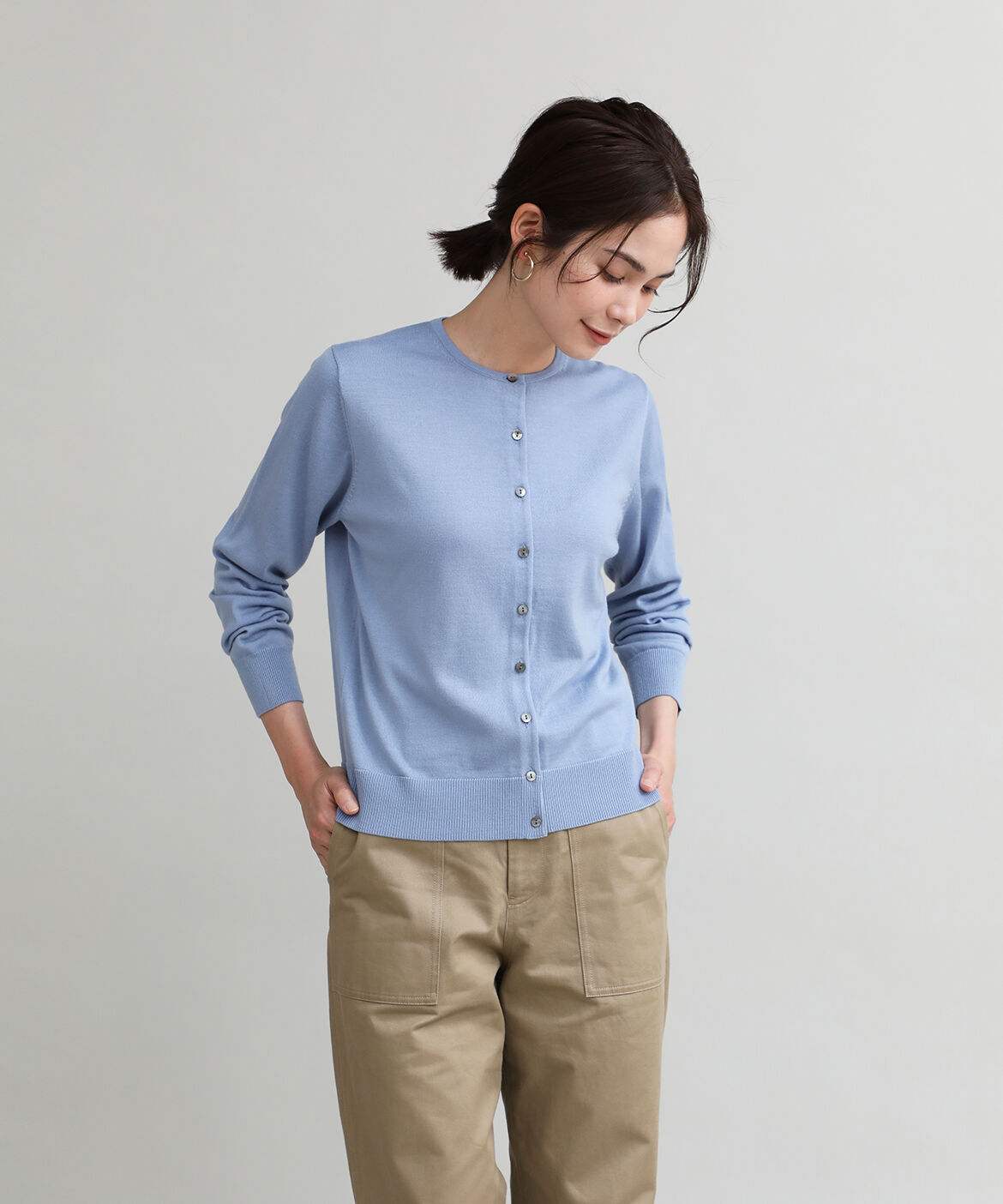 DAY by DAY it&rsquo;s international「クルーネックカーディガン《HARMONY》」|カーディガン|サックス3