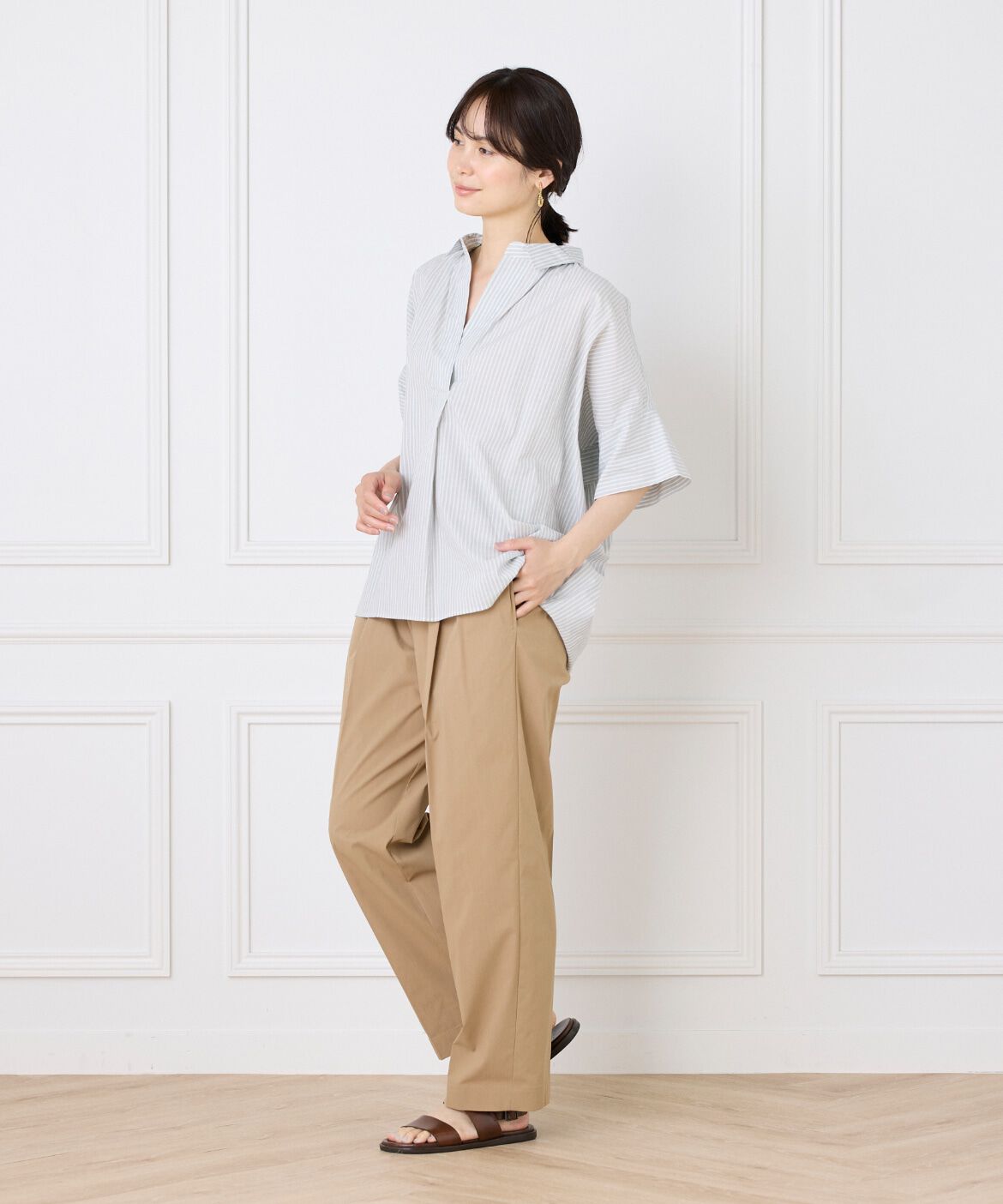 DAY by DAY it&rsquo;s international「タックテーパードイージーパンツ」|スラックス|