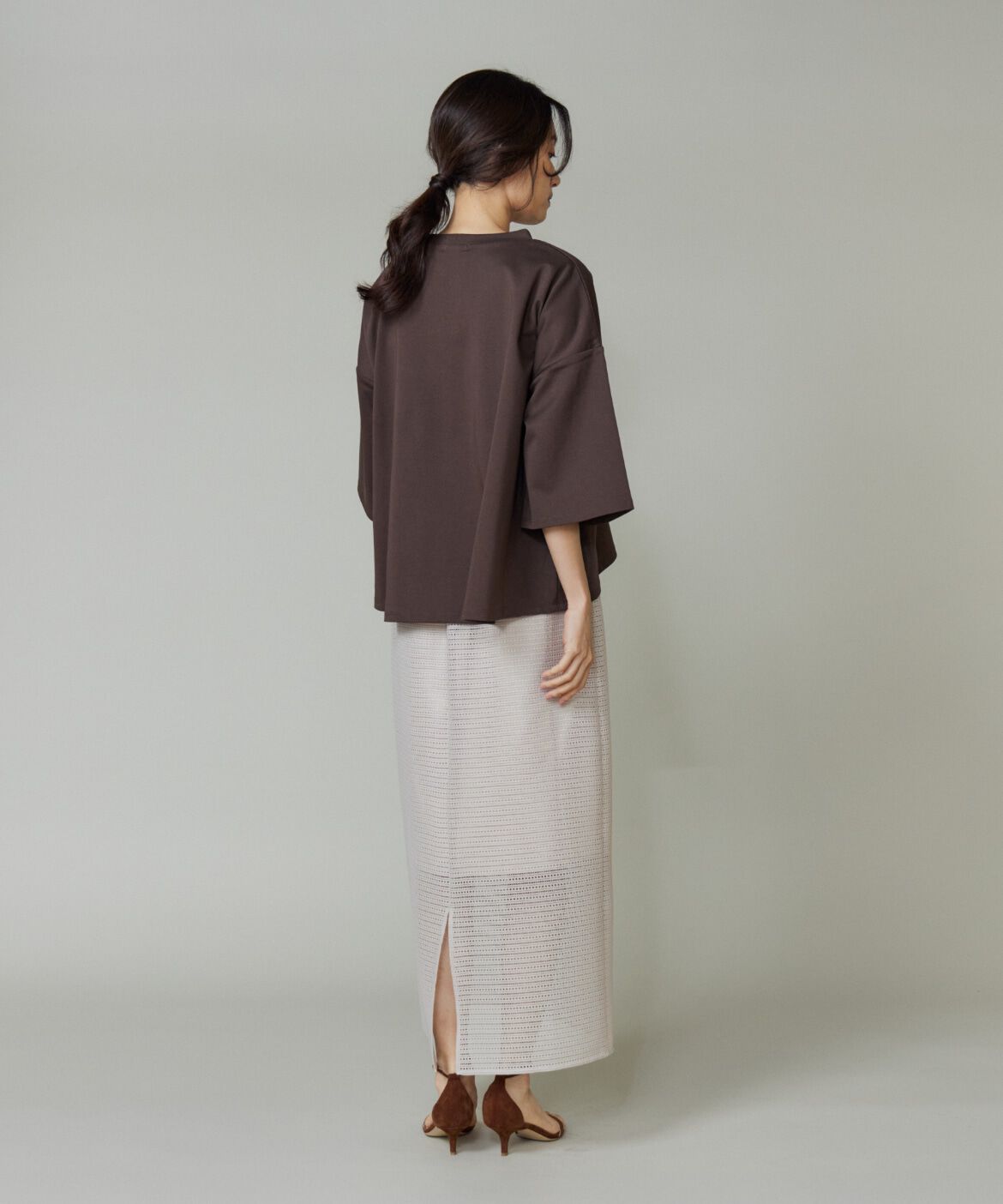 DAY by DAY it&rsquo;s international「ポンチ5分袖フレアー袖プルオーバー」|Tシャツ・カットソー|