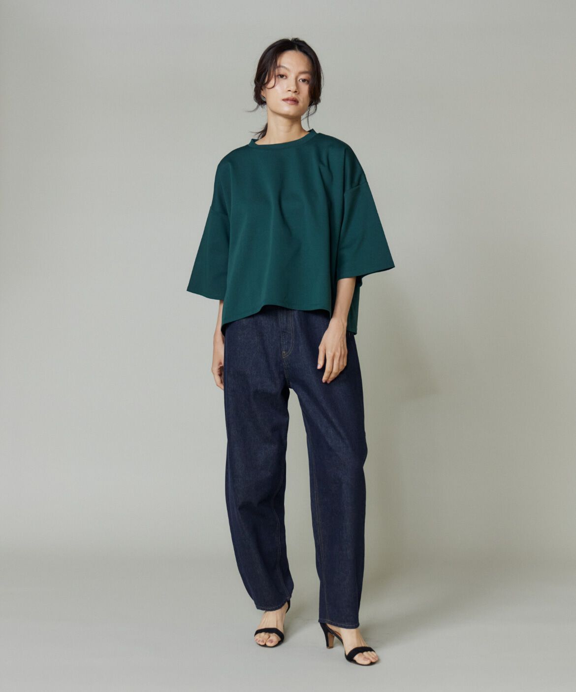 DAY by DAY it&rsquo;s international「ポンチ5分袖フレアー袖プルオーバー」|Tシャツ・カットソー|