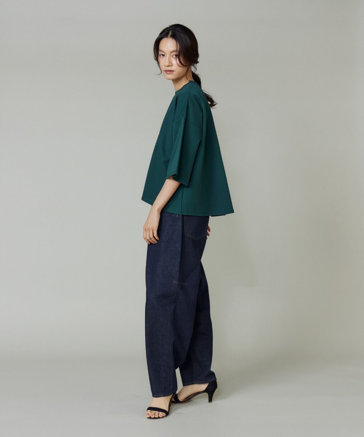 DAY by DAY it&rsquo;s international「ポンチ5分袖フレアー袖プルオーバー」|Tシャツ・カットソー|